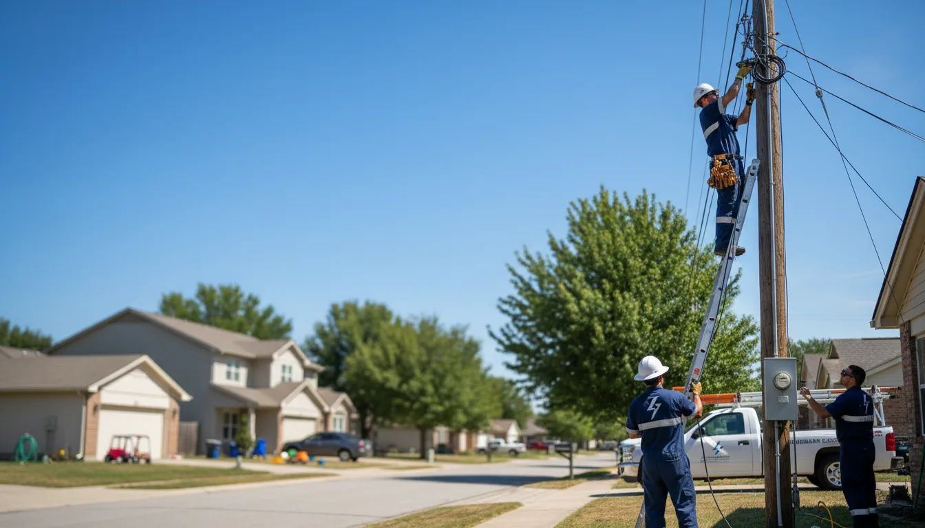 Residential electrician providing installation services in Portlandville, NY